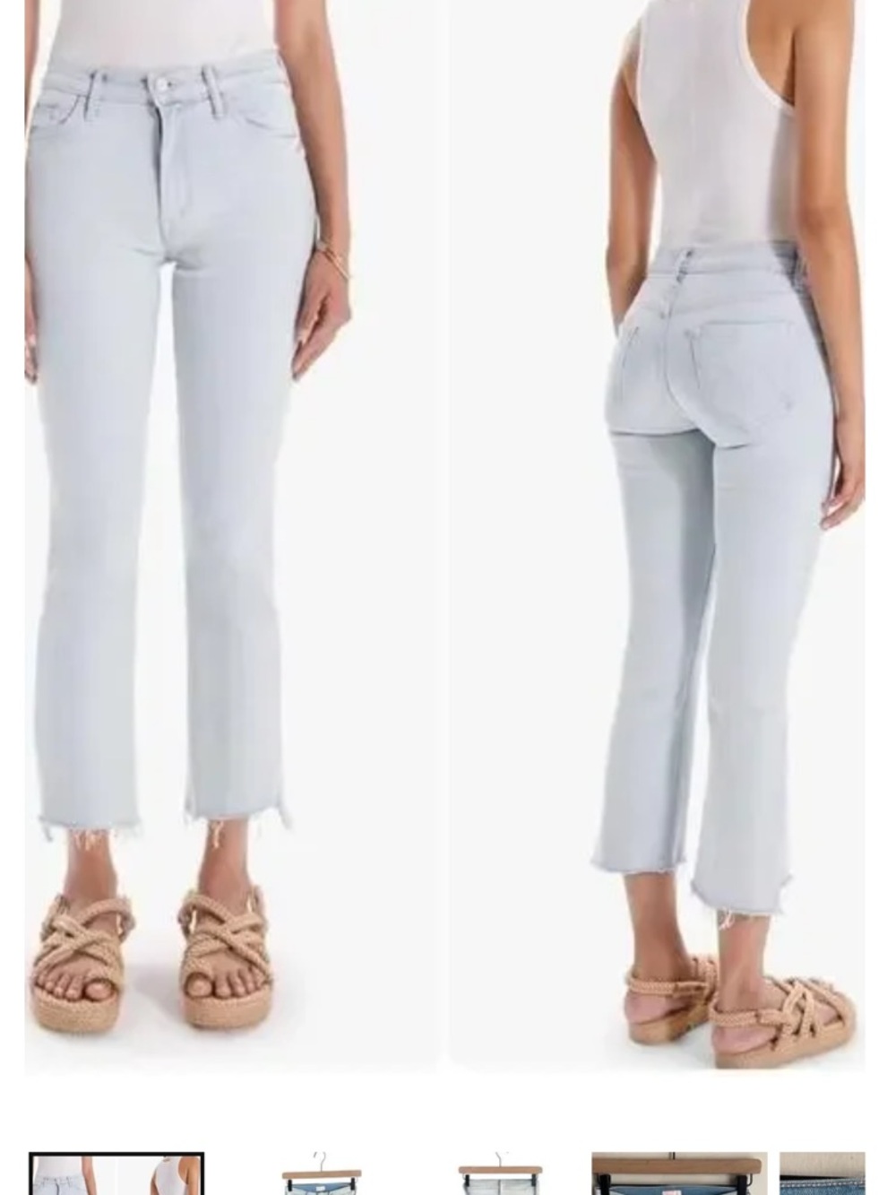 Mother Jeans The Insider Crop Step Fray in Sexico Mexico sz 27